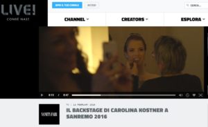 Il backstage di Carolina Kostner a Sanremo 2016